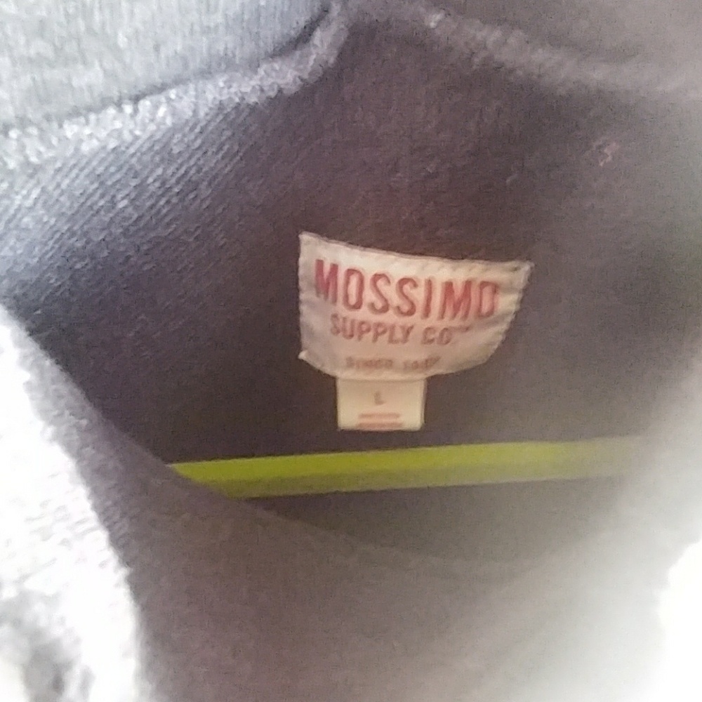 Mossimo blue mock string sweater - Picture 3 of 4